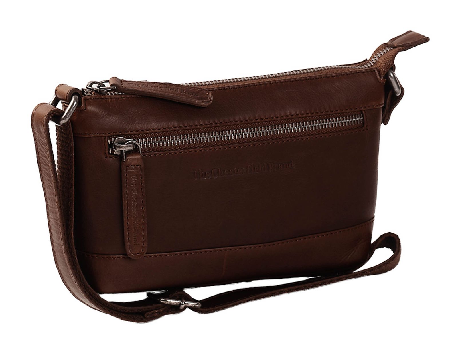 The Chesterfield Brand Abigail liten Crossover veske I Skinn Brun