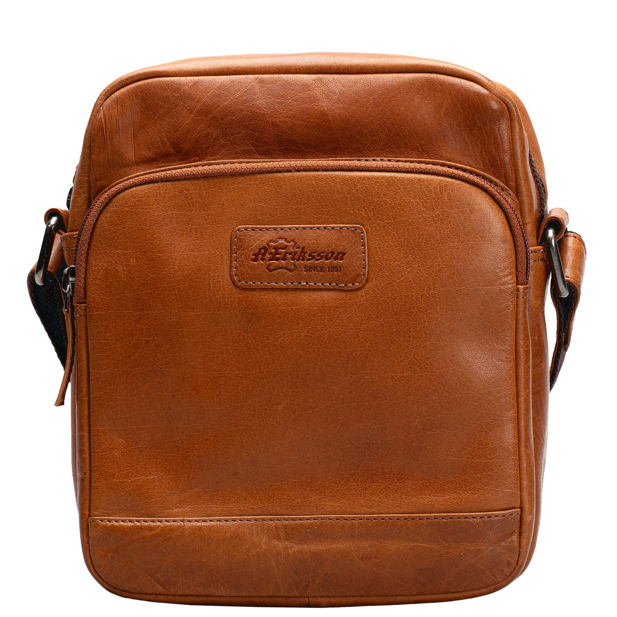 A. Eriksson Edward Liten Reporter Bag Cognac