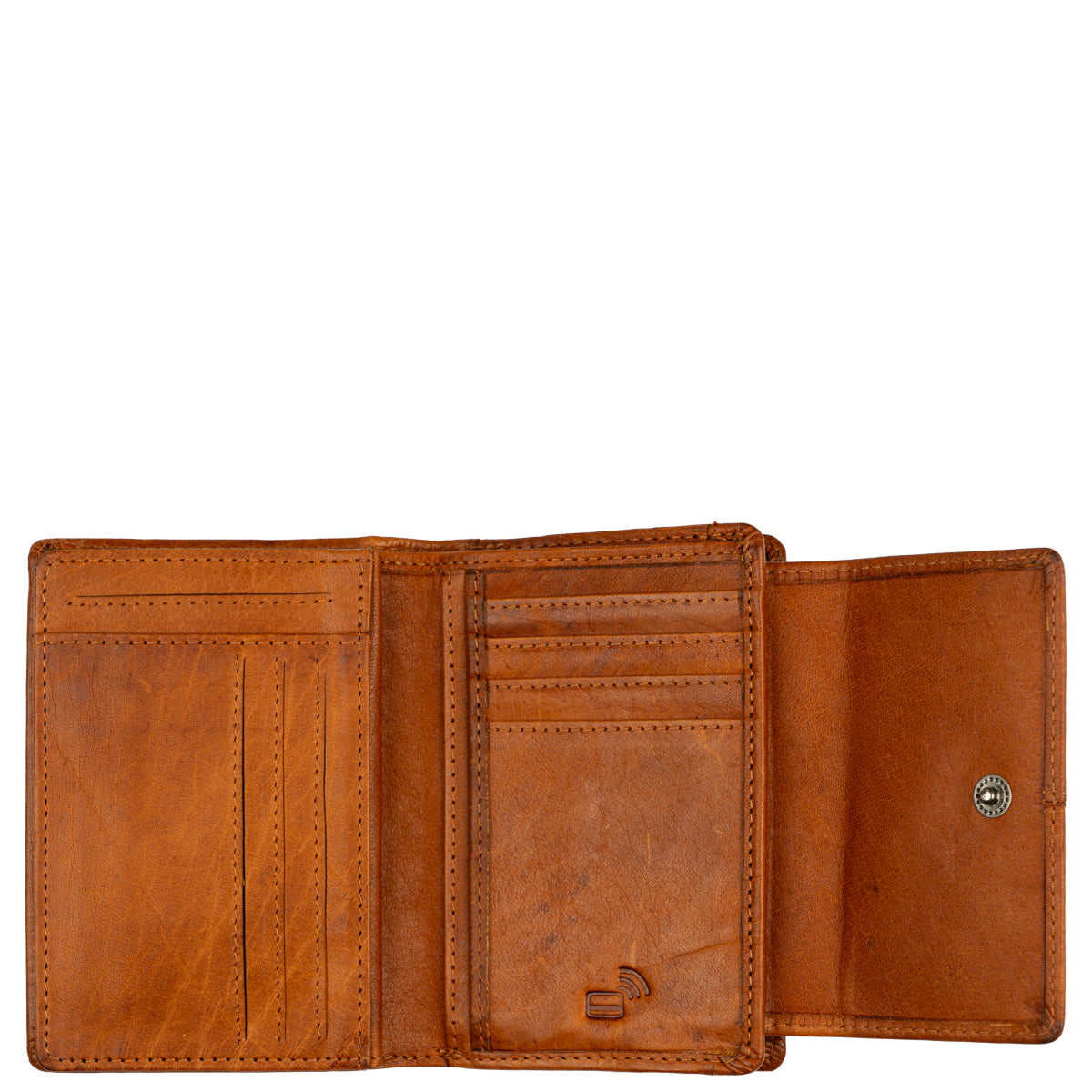 A. Eriksson Elise Smart Dame Portemone I Skinn Cognac