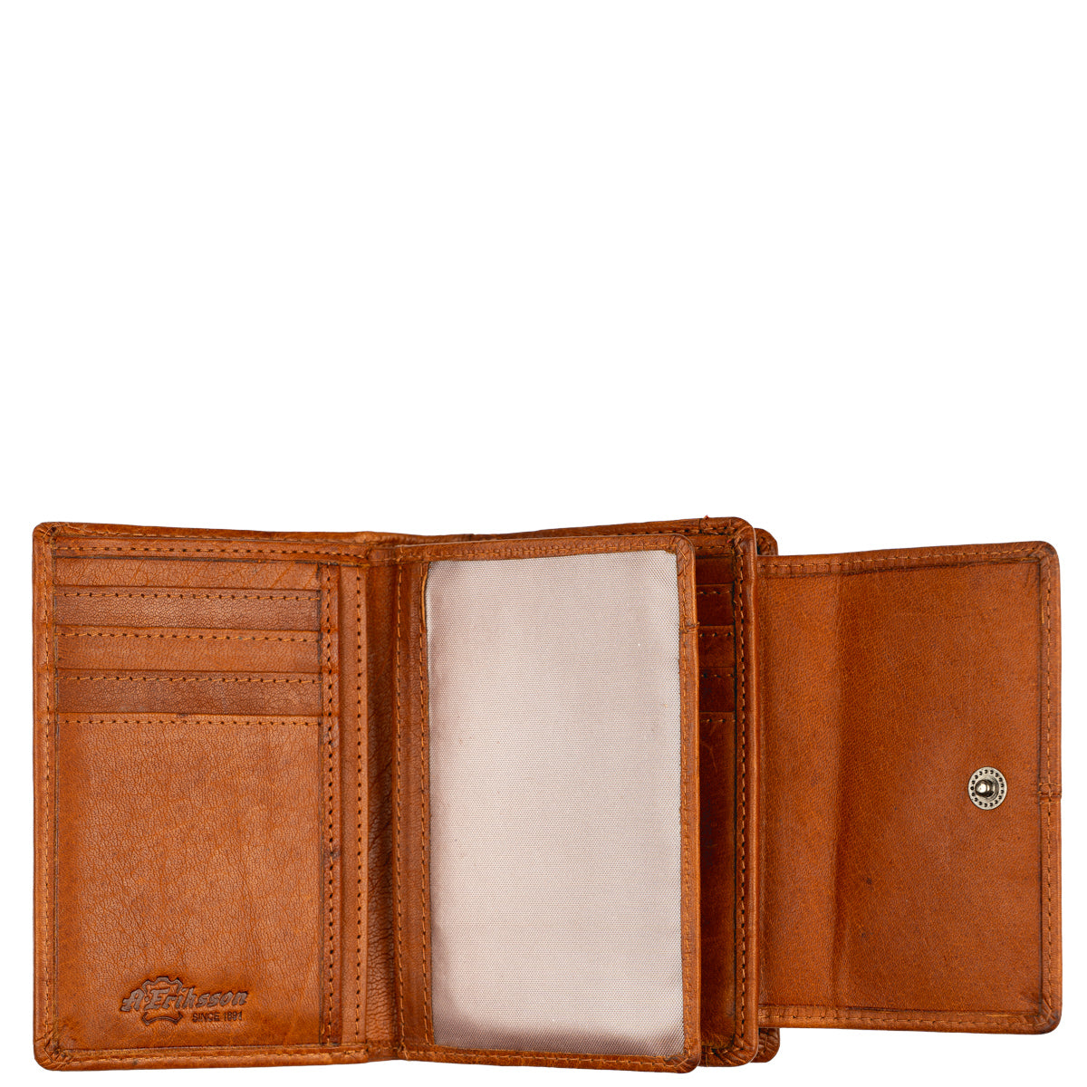 A. Eriksson Elise Smart Dame Portemone I Skinn Cognac