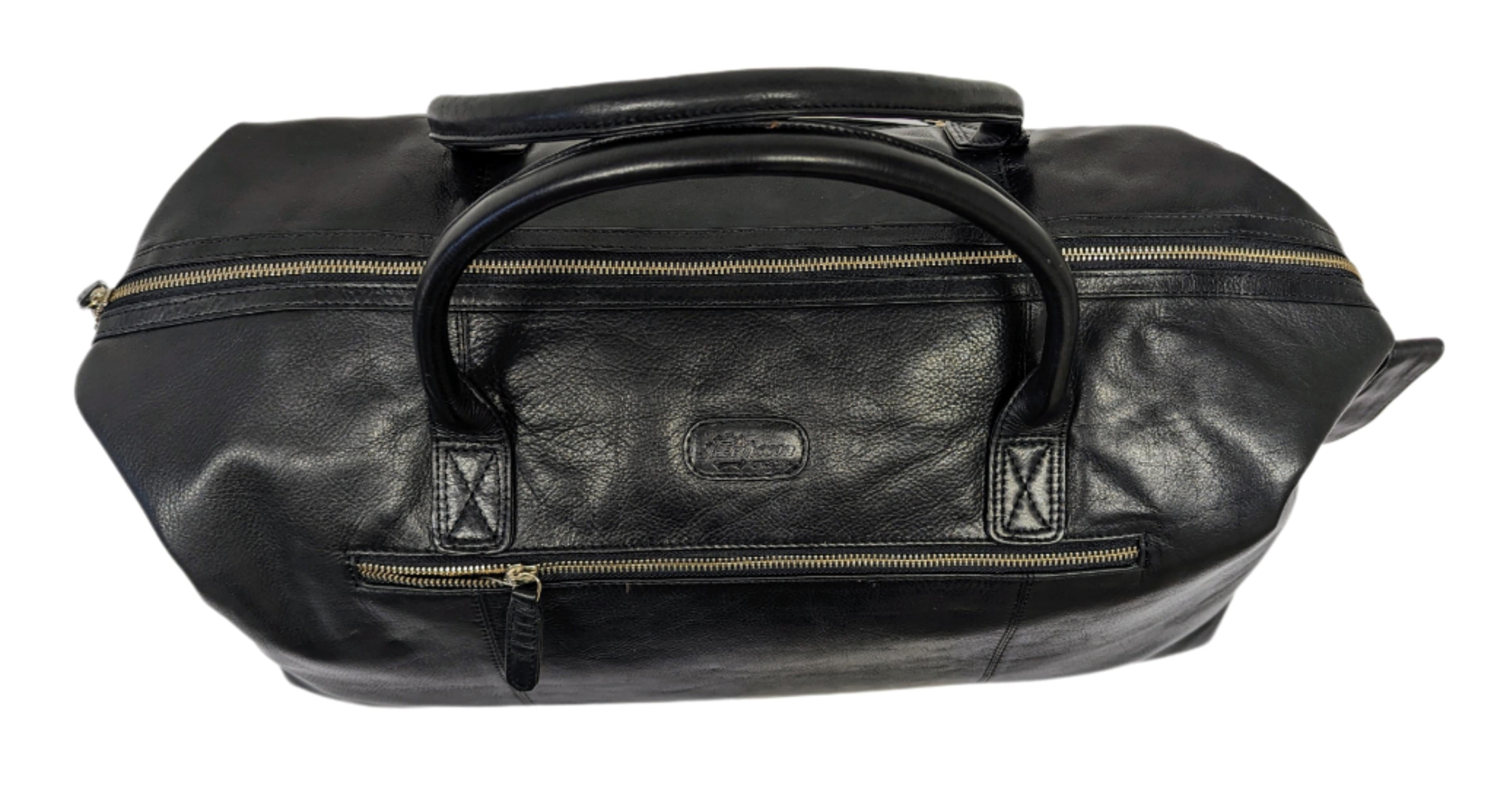 A. Eriksson Oiva Weekend Bag I Skinn Svart 32L