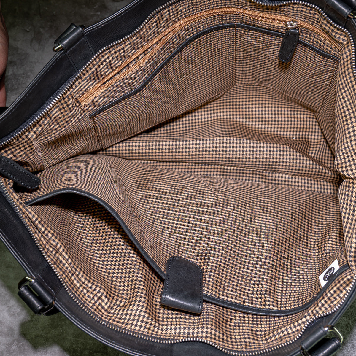 A. Eriksson Olivia Stor Skinn Shopper-Wekend Bag Svart