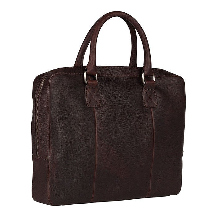 Burkely Fundametals Antique Avery 1-Zip 13,3" Pc veske I Skinn Brun