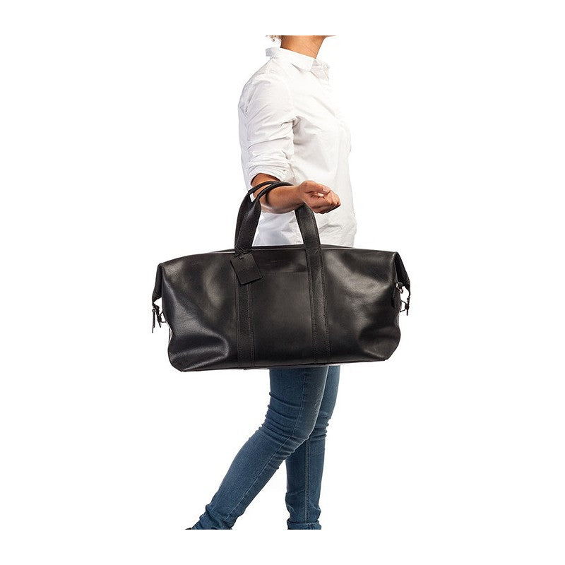 Burkely Fundamentals Sem Stor Weekend Bag I Skinn Svart