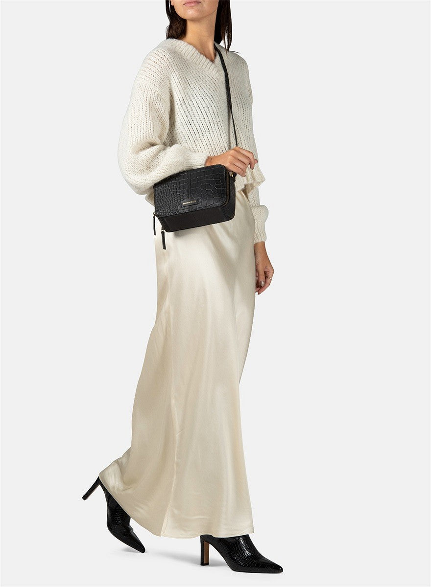 Burkely Cool Colbie Box Bag Mellomstor Skinnveske Svart