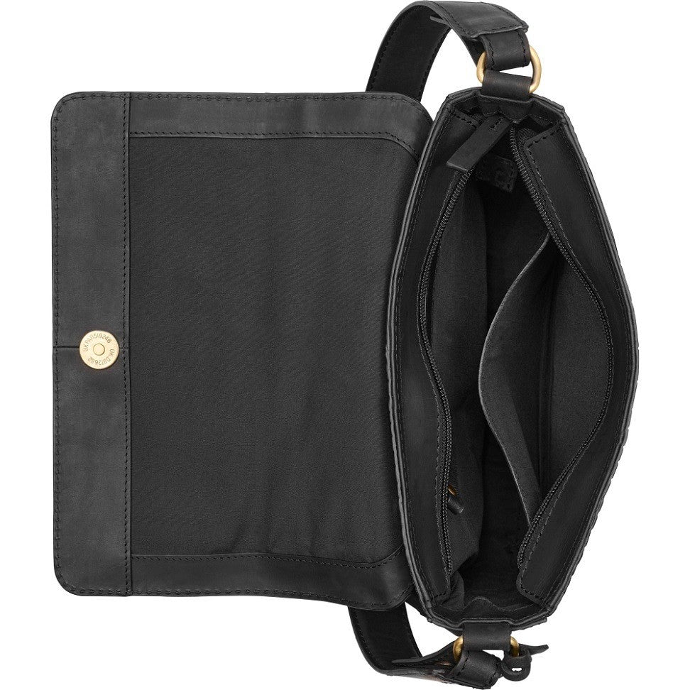 Burkely Cool Colbie Satchel Mellomstor Skinnveske Svart