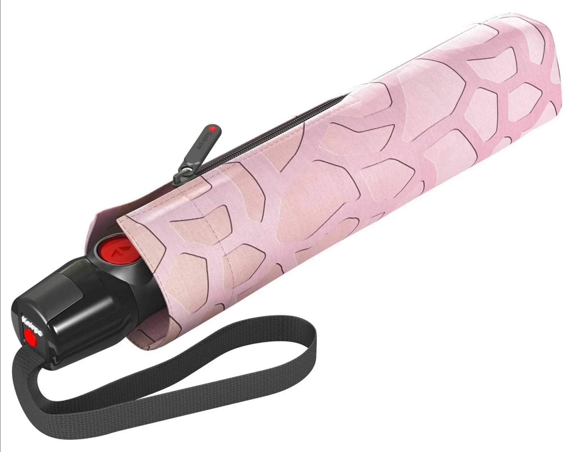 Knirps T 200 Duomatic Windproof Paraply Med Automatisk Åpning Lukking Rosa